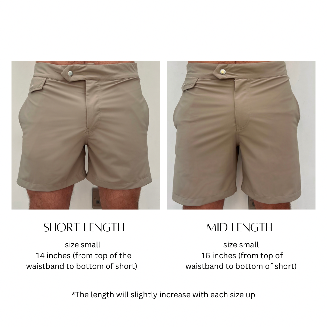 LUCA SHORT | MOCHA MID LENGTH