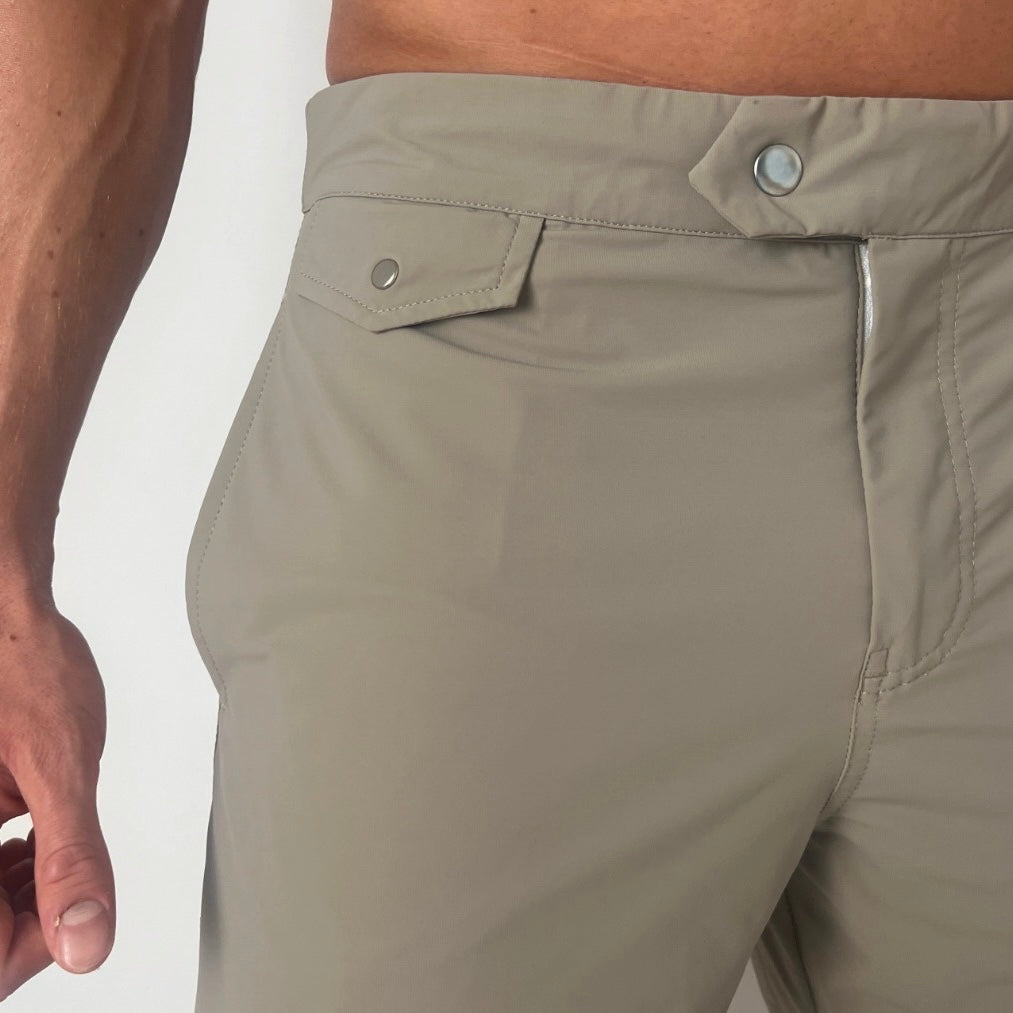 LUCA SHORT | MOCHA MID LENGTH