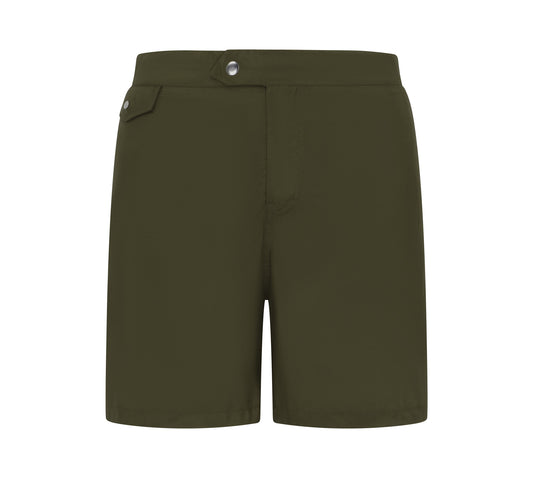 LUCA SHORT | OLIVE  MID LENGTH